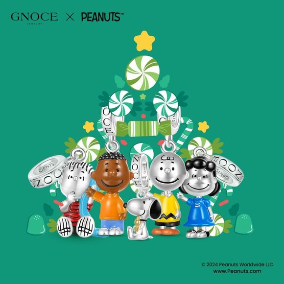 Peanuts Snoopy Sterling Silver Dangle Charm Bracelet for Women Valentine - Picture 4 of 8